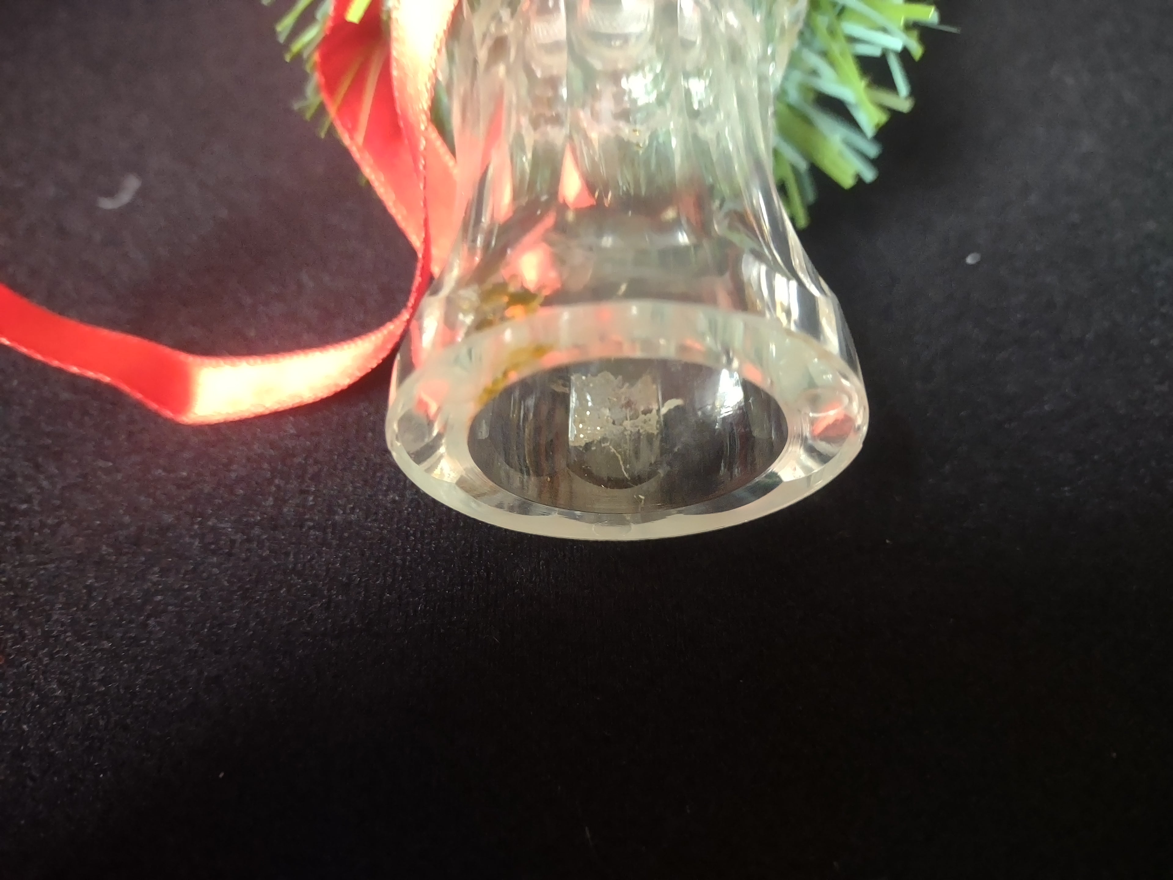 Set of Christmas Tree Topper Matching Ornaments Plastic Etched Ball (lot 1679)
