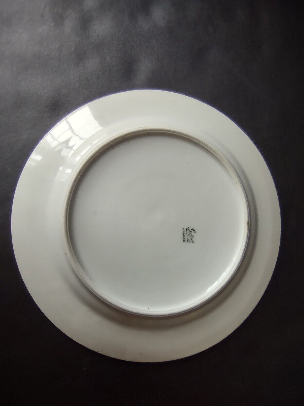 GDA Limoges France Gold Trim Bread Butter White Plate 6-1/4" (lot 665)