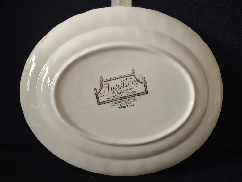 Vintage Johnson Bros Sheraton Ironstone England Serving Platter (lot 5621)