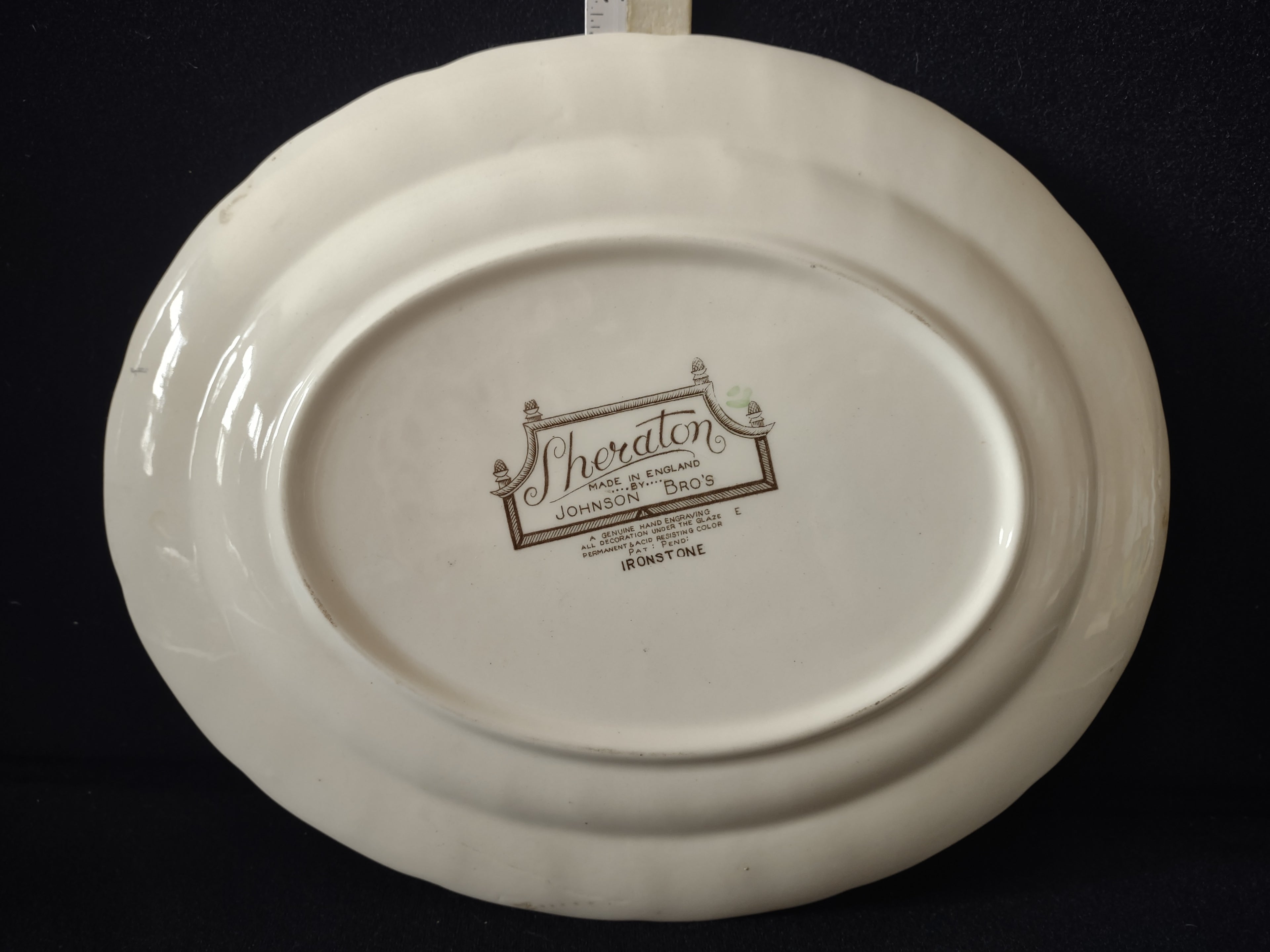 Vintage Johnson Bros Sheraton Ironstone England Serving Platter (lot 5621)