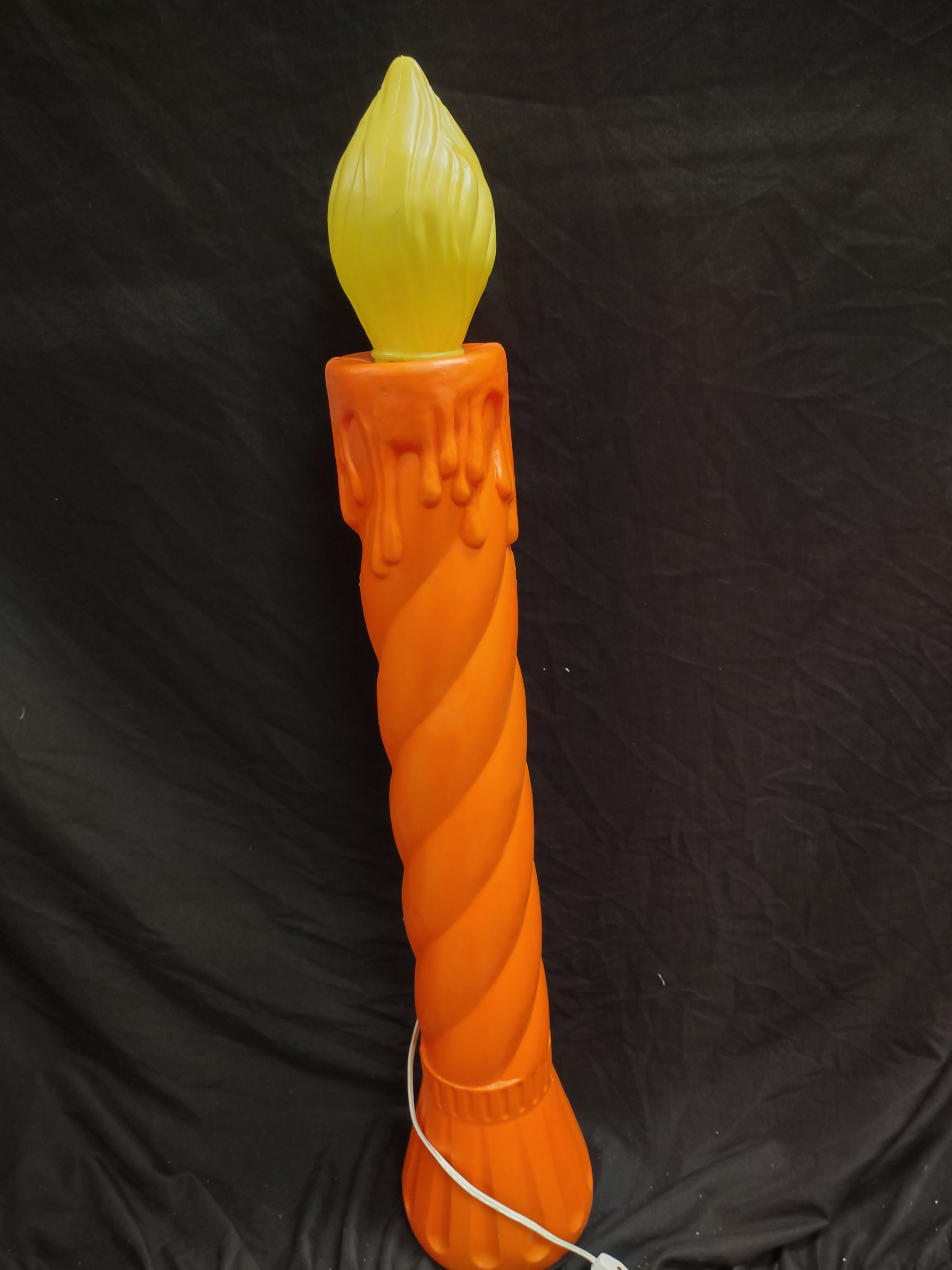 Vintage Christmas Blow Mold Candle 35"(lot 2335)