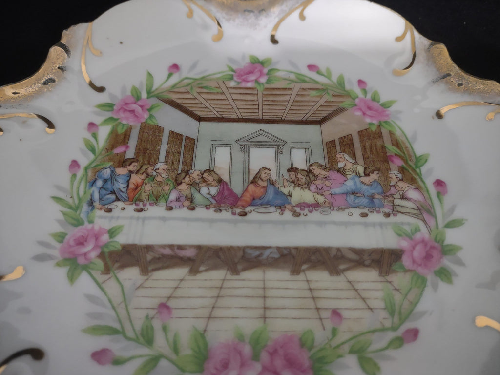 Collectible Plate Christian Last Supper Made in Japan for Decorative Use Only 8" # 129
