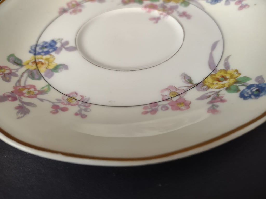 Haviland Limoges Yellow Jewel Saucer ONLY Floral (lot 819)