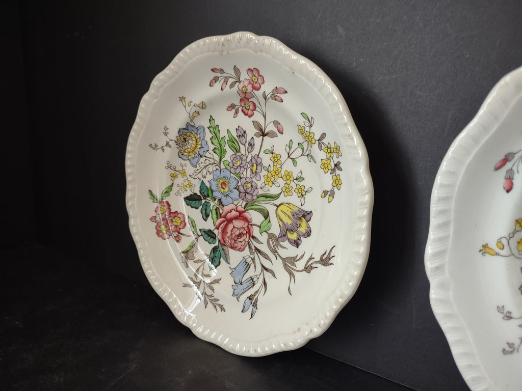 Vintage Spode English Countryside Romney Plate Ironstone x 2 (lot 5778)