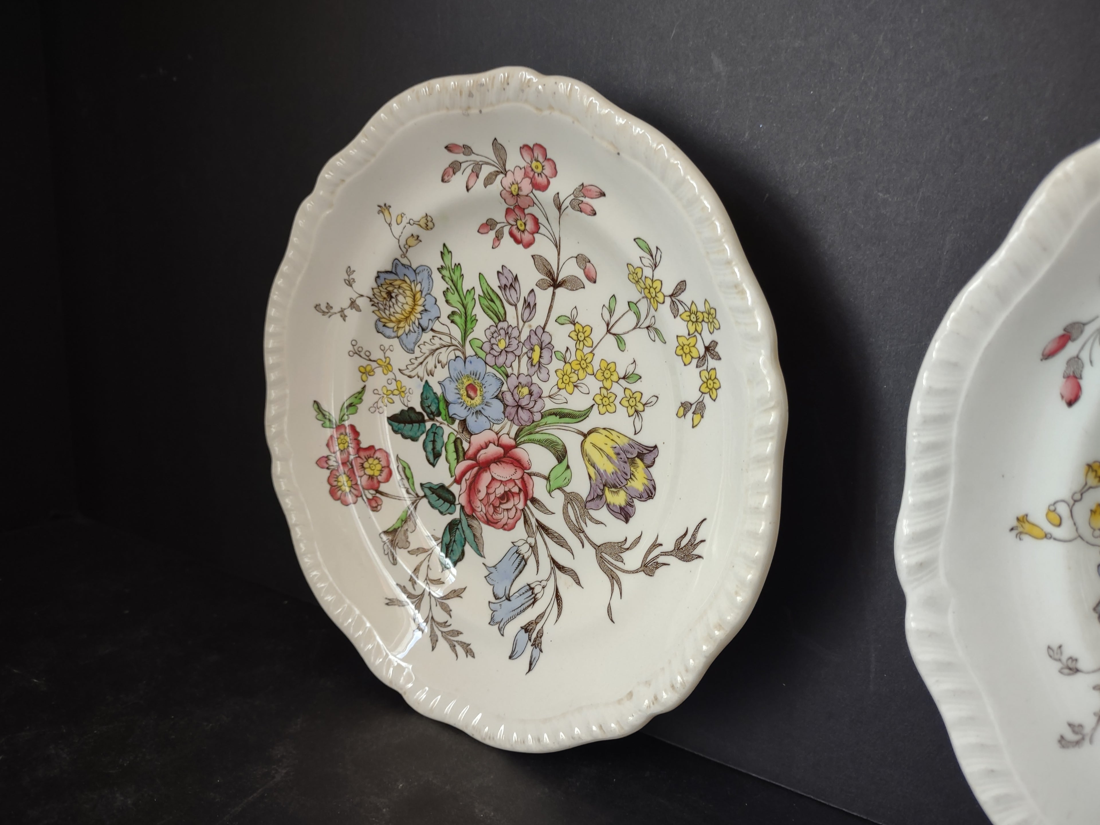 Vintage Spode English Countryside Romney Plate Ironstone x 2 (lot 5778)