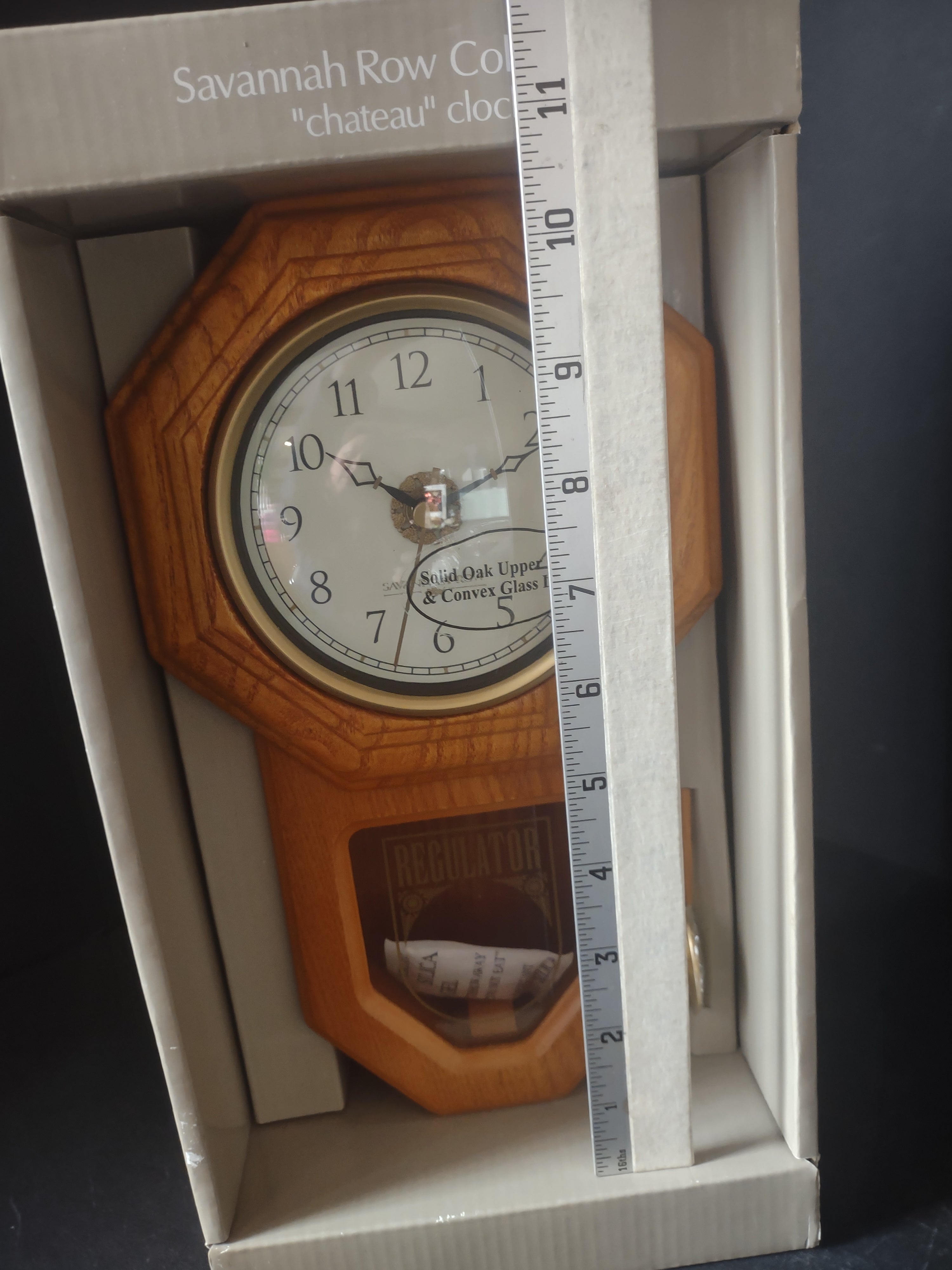 Sonoma Savannah Row Collection Chateau Wall Oak Clock (lot 2417)