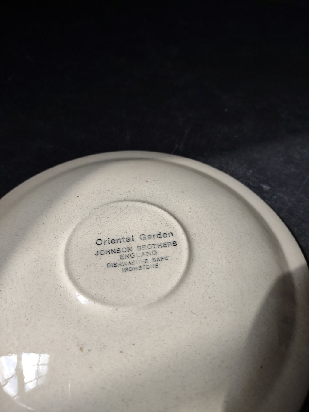 Vintage Ironstone Oriental Garden Johnson Bros Saucer ONLY Birds (lot 5549)