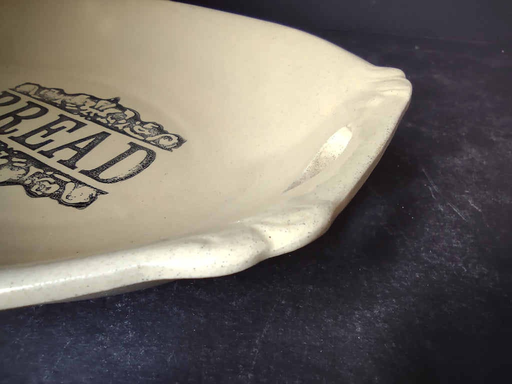 Vintage Moira Pottery Ironstone England Bread Tray Platter Small CHIP (lot 5660)