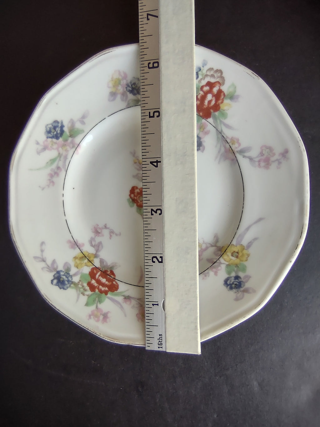 Haviland Limoges White Jewel Cream Soup Bowl & Bread/Butter Plate Floral (lot 803)