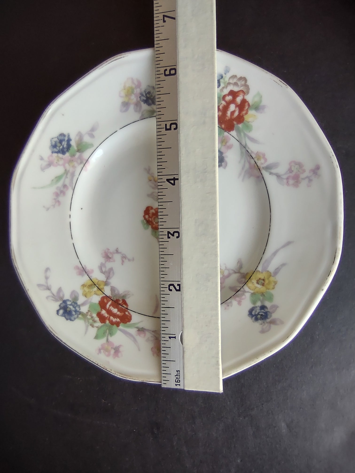 Haviland Limoges White Jewel Cream Soup Bowl & Bread/Butter Plate Floral (lot 803)