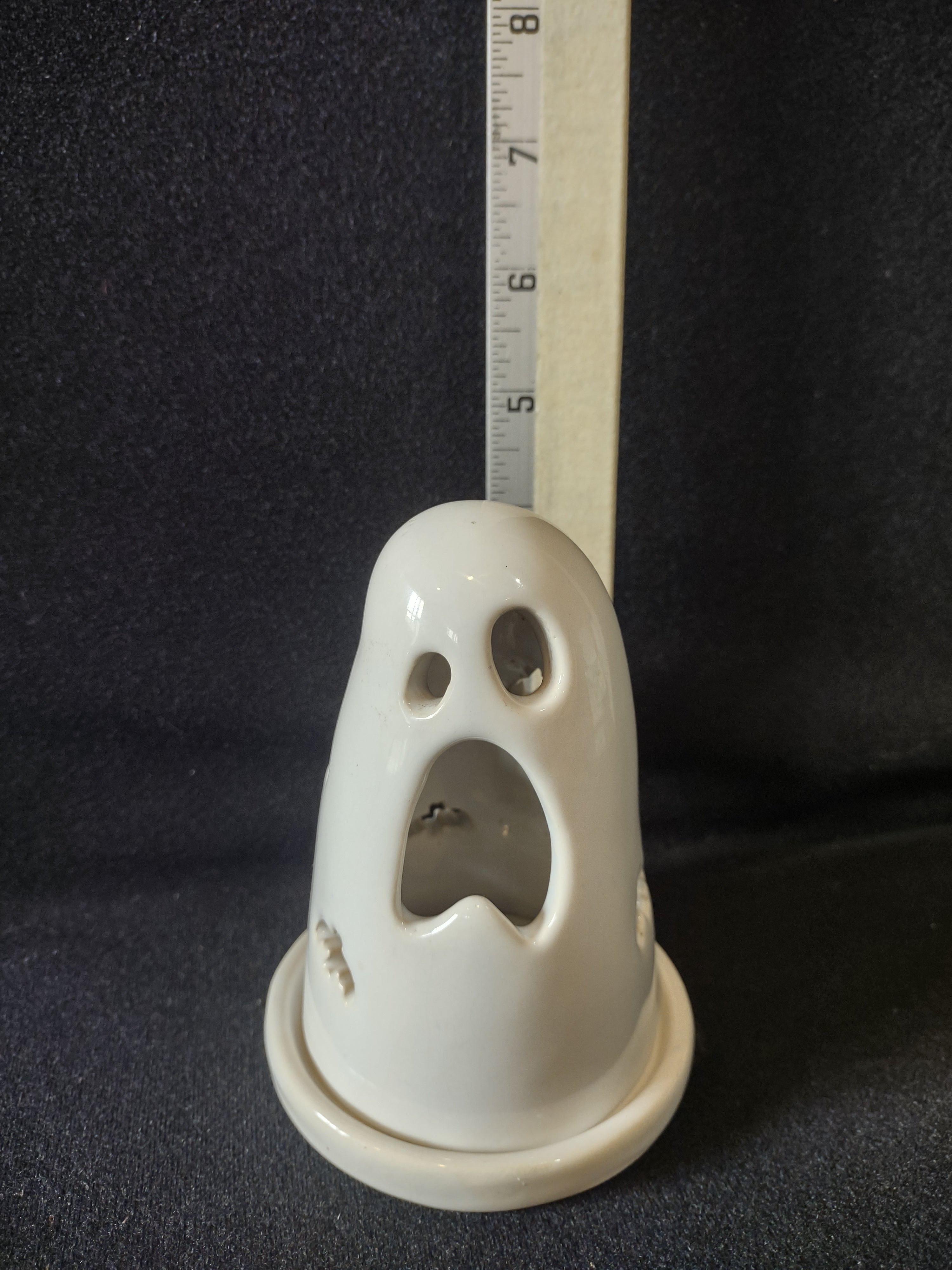 Halloween Ceramic Ghost Tea Light Candle Holder (Lot 4343)
