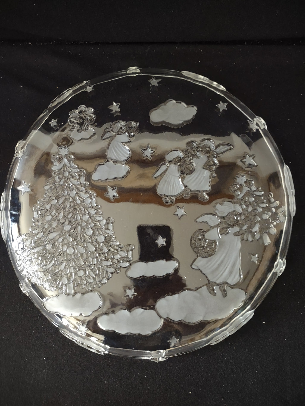 Vintage Christmas Mikasa Holiday Lights 13" Serving Platter (Lot 3691)