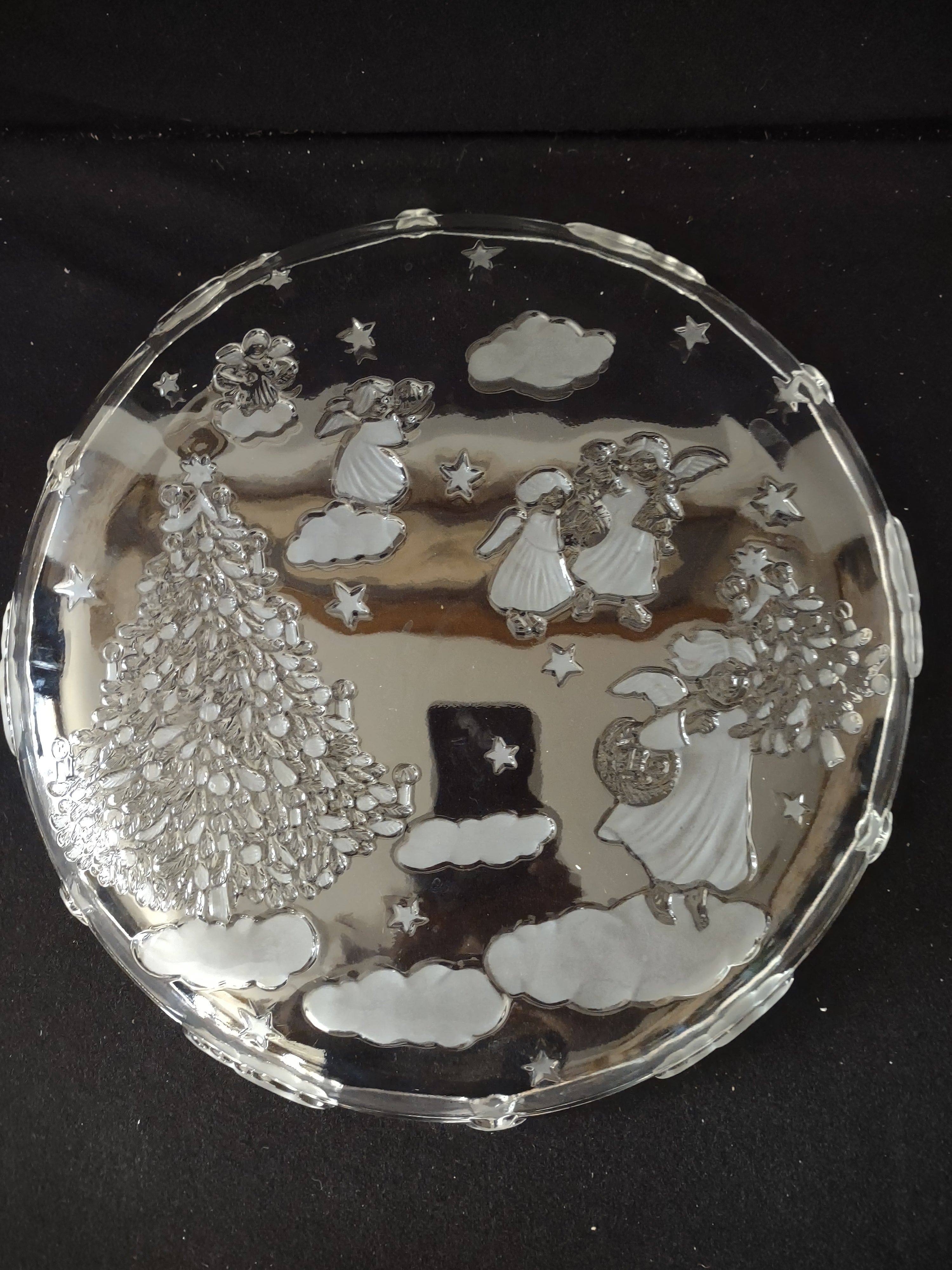 Vintage Christmas Mikasa Holiday Lights 13" Serving Platter (Lot 3691)