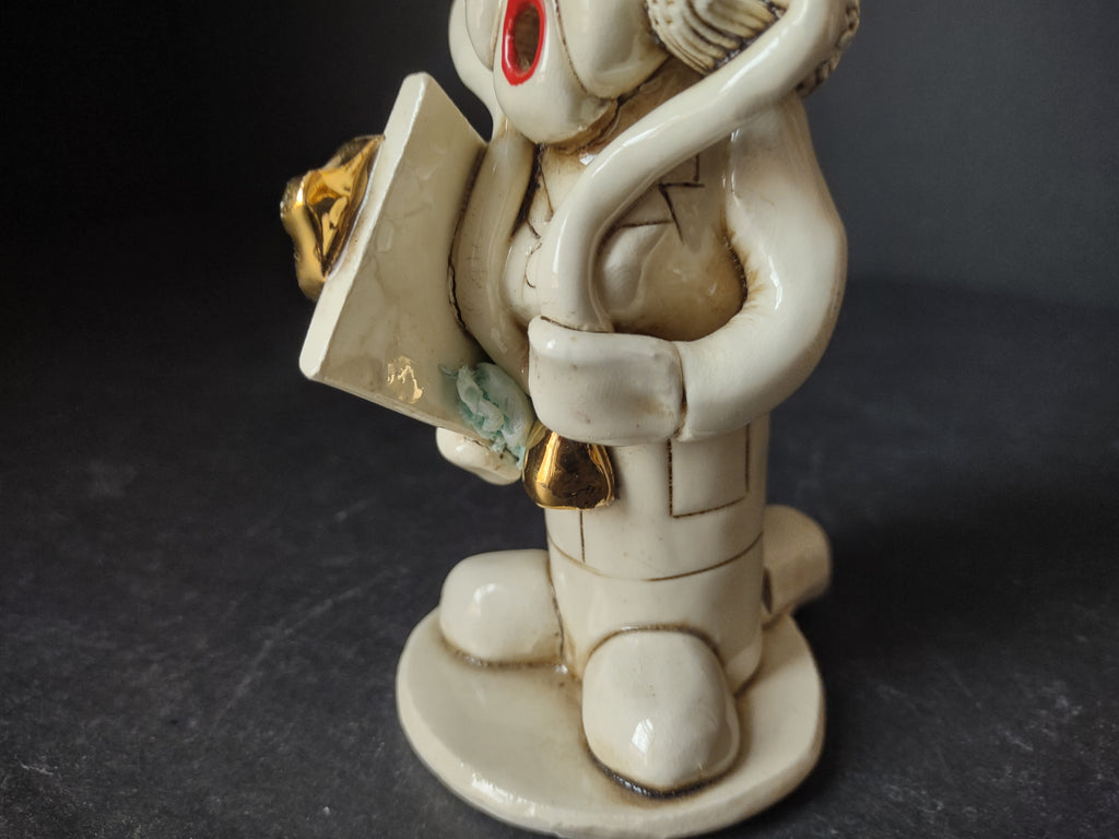 Vintage Ceramic Whistle Nurse Shape Figurine (lot 1776)