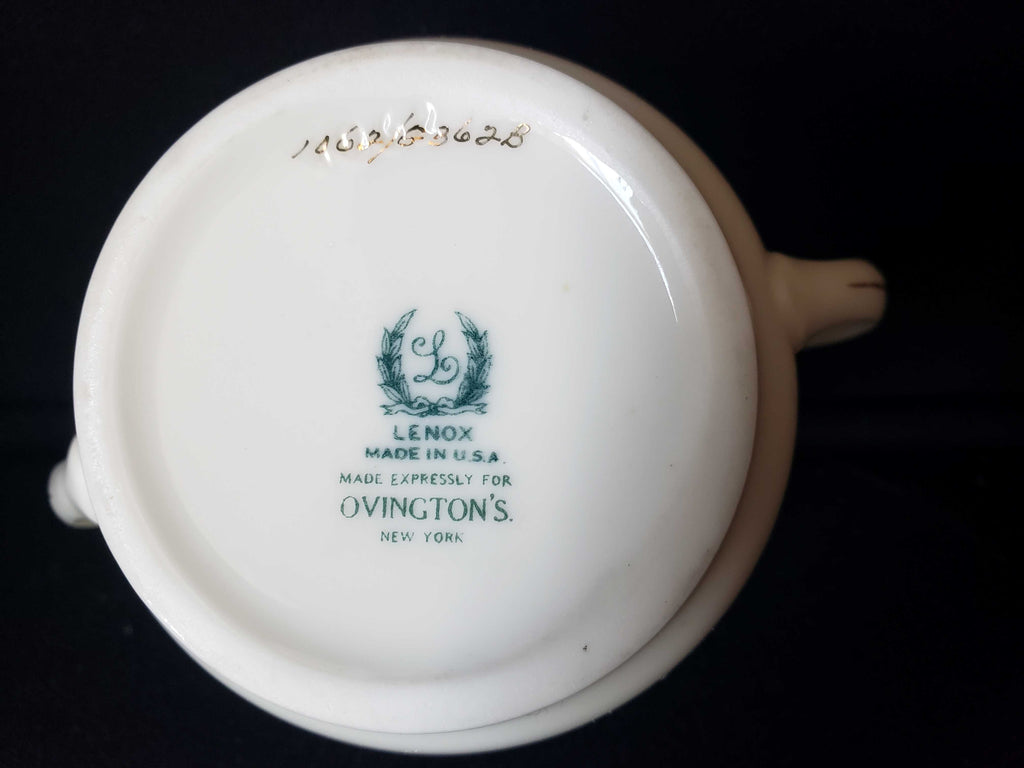 Vintage Lenox Ovington's Sugar Bowl NO LID (lot 1949)