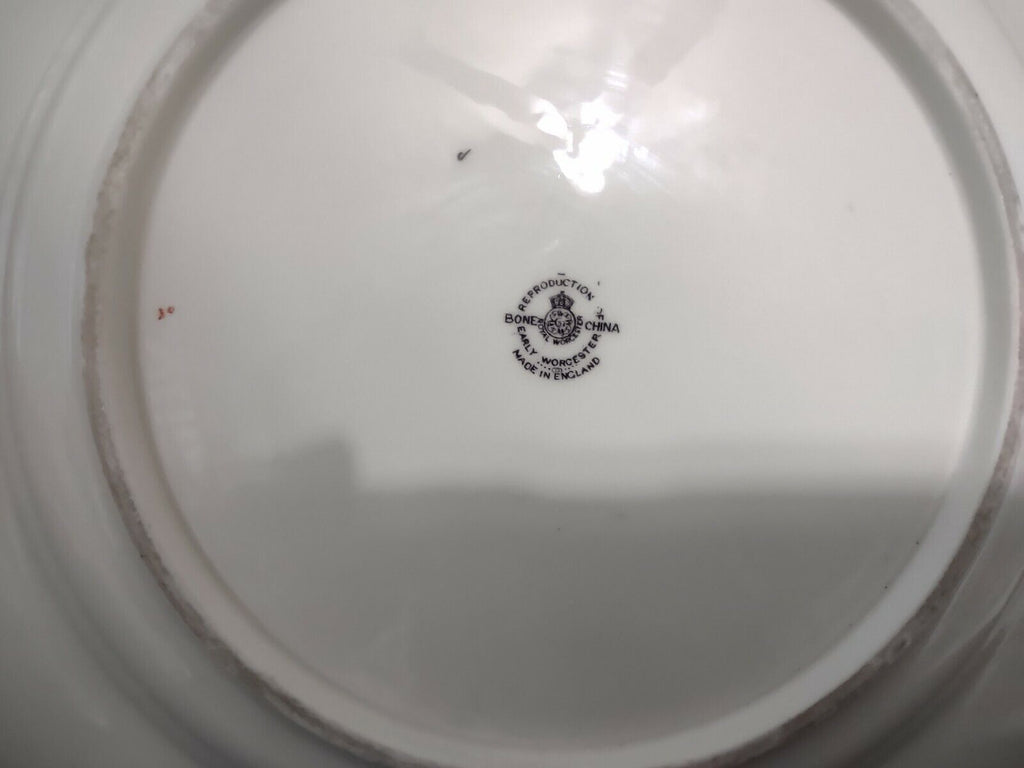 034 Vintage Bone China Platter Reproduction of Early Worcester Chinese Motiv