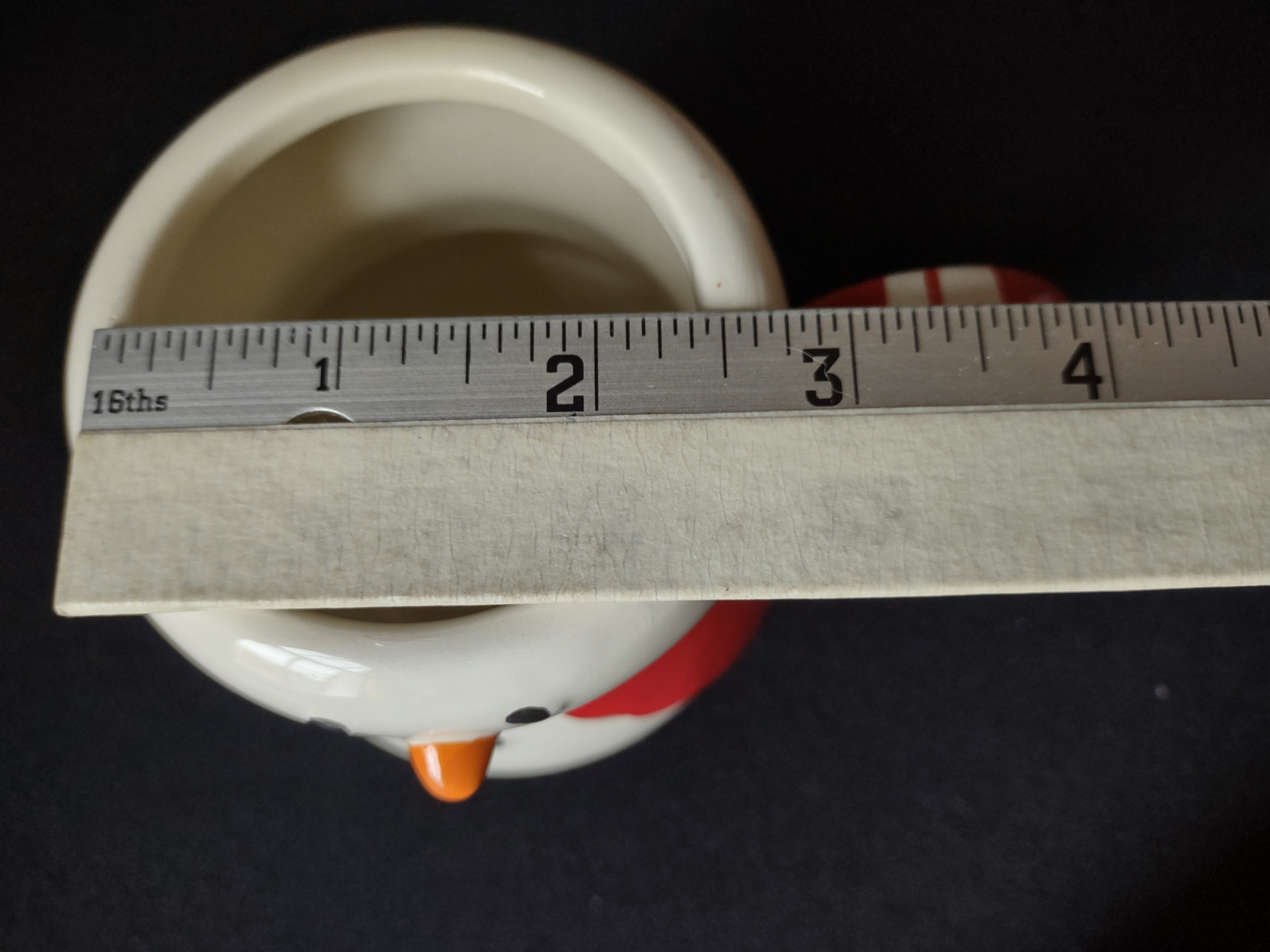 Christmas Set of 2 Chocolate Mugs Snowman (lot 1735)