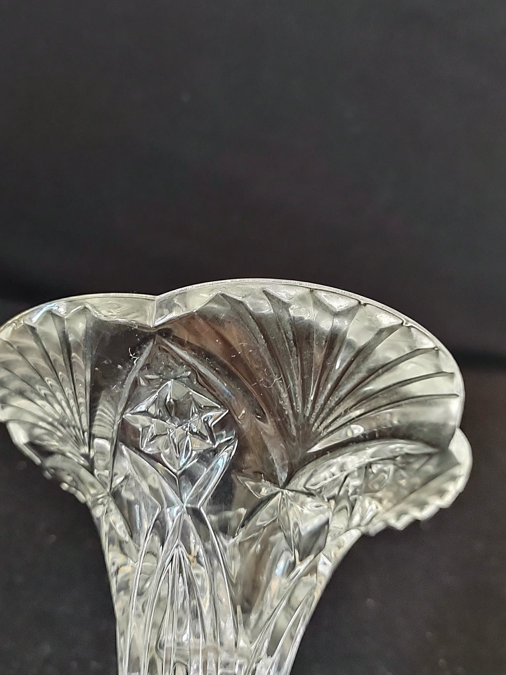 Vintage JG Durand Romantique Crystal Taper Candle Holder (Lot 3893)