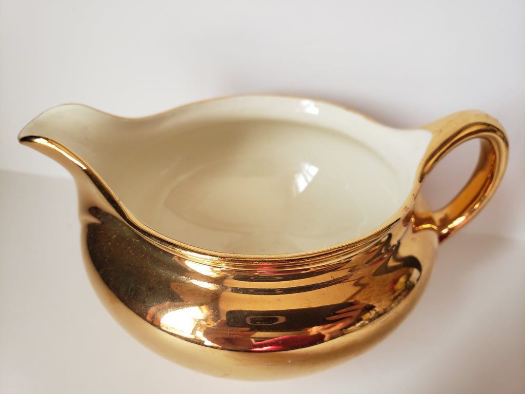 Vintage Homer Laughlin Eggshell Nautilus 22K GOLD Creamer (2154)