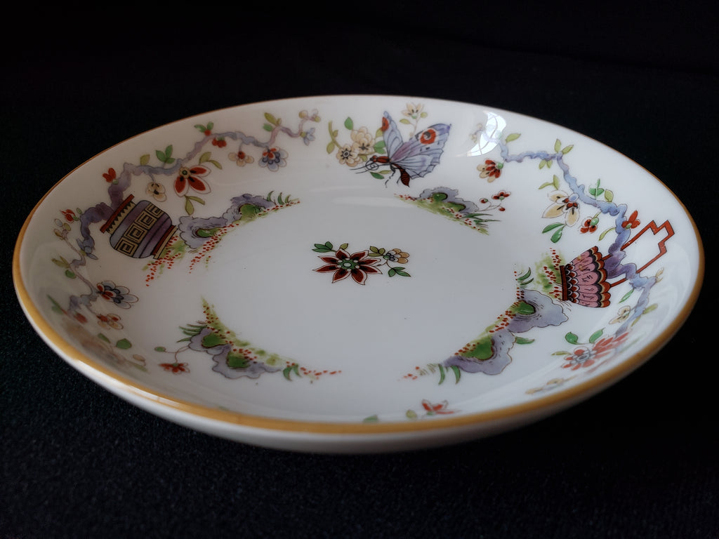 Vintage Royal Worcester Black Higgins Seiter Butterfly Bowl 5-1/2" (lot 2118)