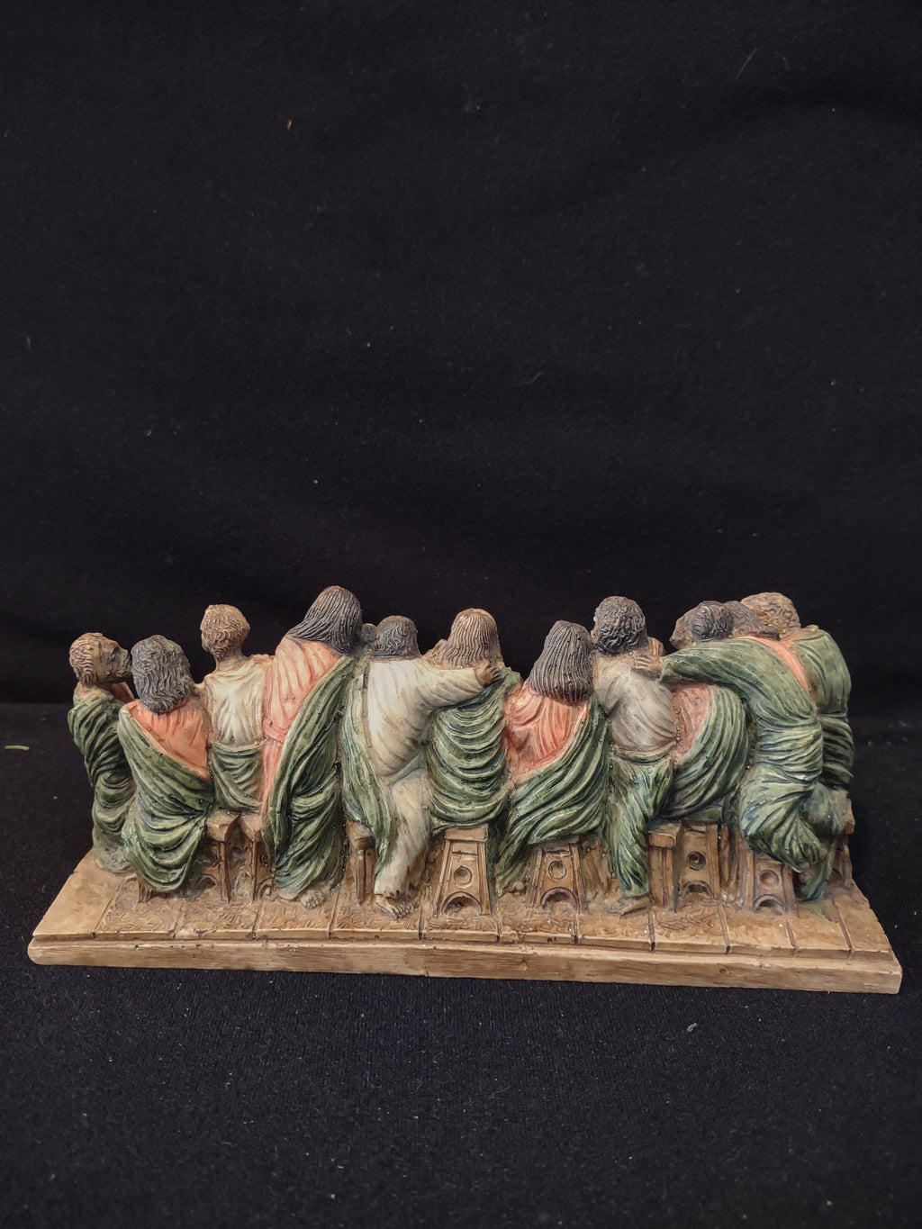 Vintage Easter Hand Painted Resin Jesus Apostles The Last Supper (Lot 3997)