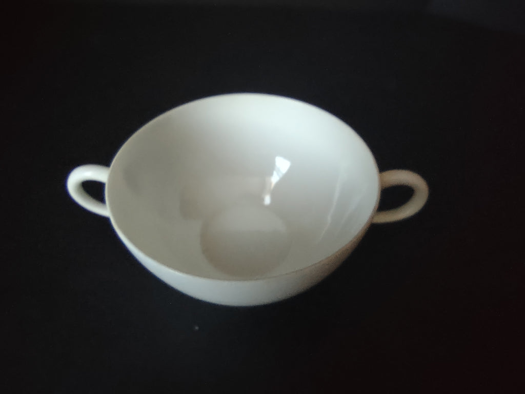 Limoges Porcelain Bouillon Cup ONLY Plain White (lot 1076)