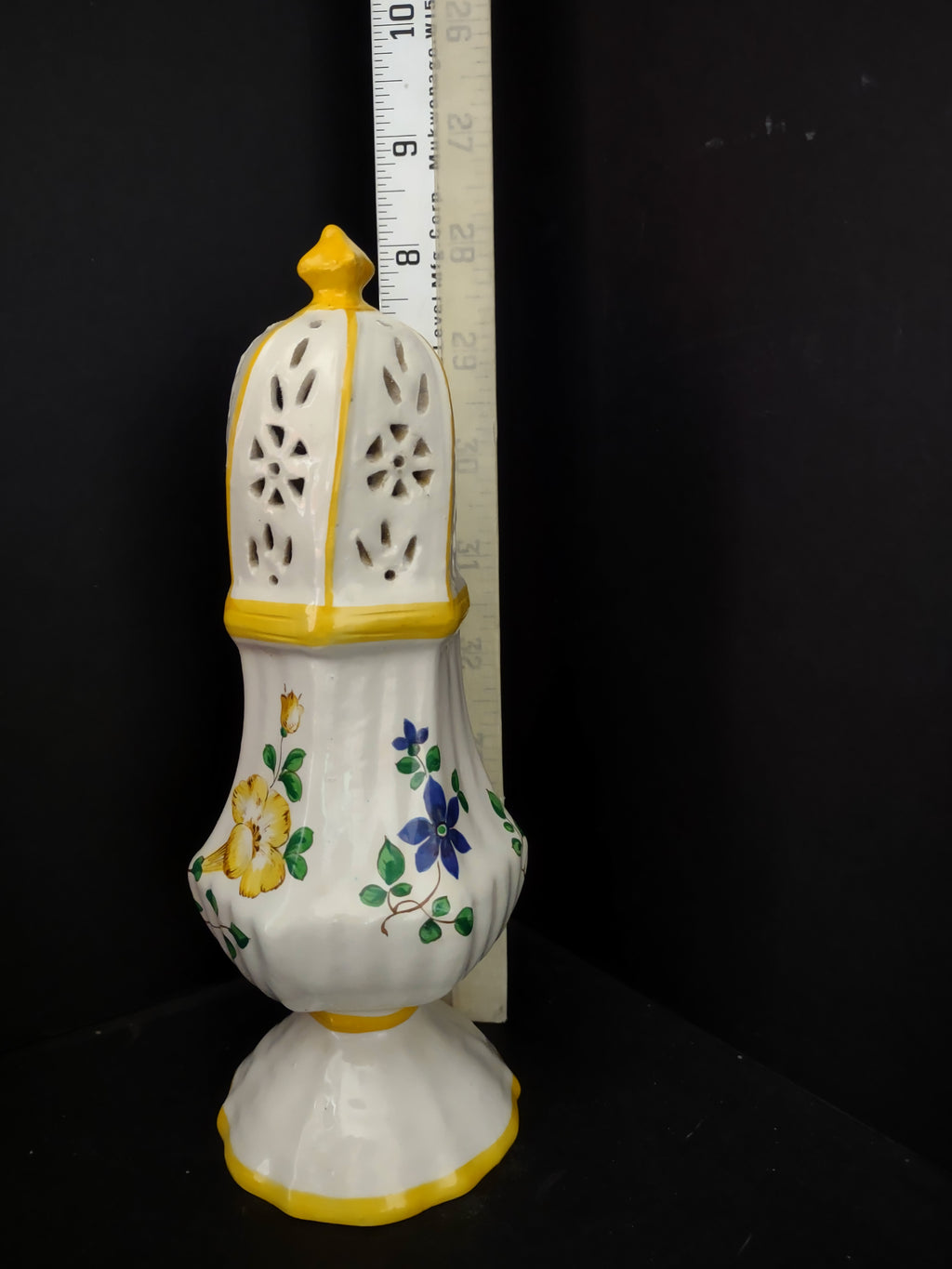 Vintage Talcum Powder Shaker Italy 8" (lot 5026)