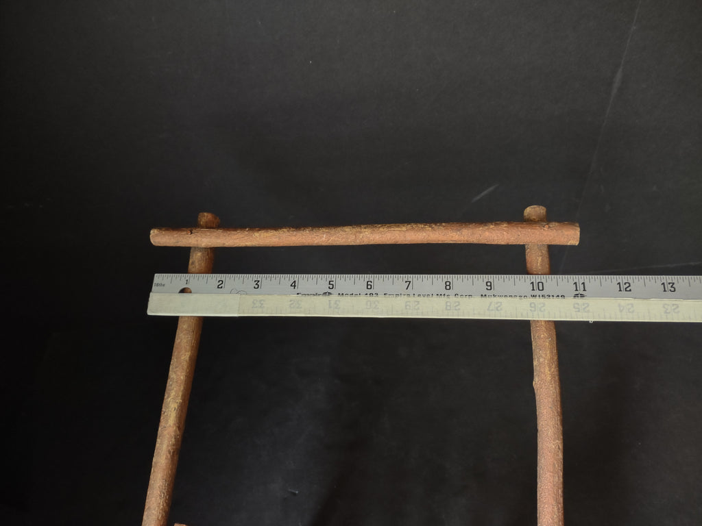 Vintage Rustic Primitive Wood Wheelbarrow Planter 19x9 (lot 5016)
