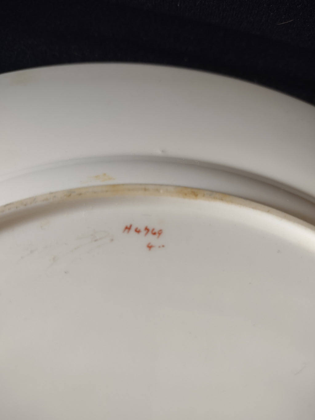 Vintage Minton Dinner Plate Bone China Floral Pink/Red Border H4769 (Lot 5454)