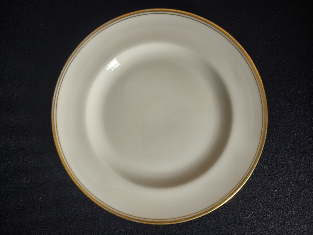 Vintage Lenox Dessert or Bread Plate Gold Trim Green Stamp 6-1/4" (lot 1860)