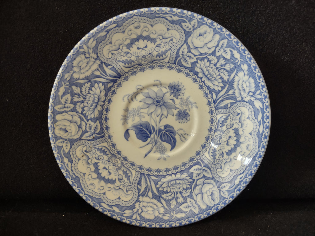 Spode Blue & White Room Teacup Floral Vintage English Transferware (lot 5846)