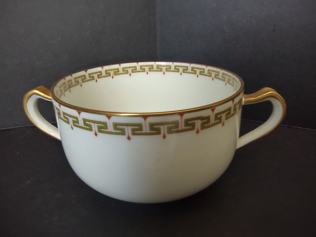 Haviland Limoges Bouillon Cup ONLY Albany Red (lot 1062)