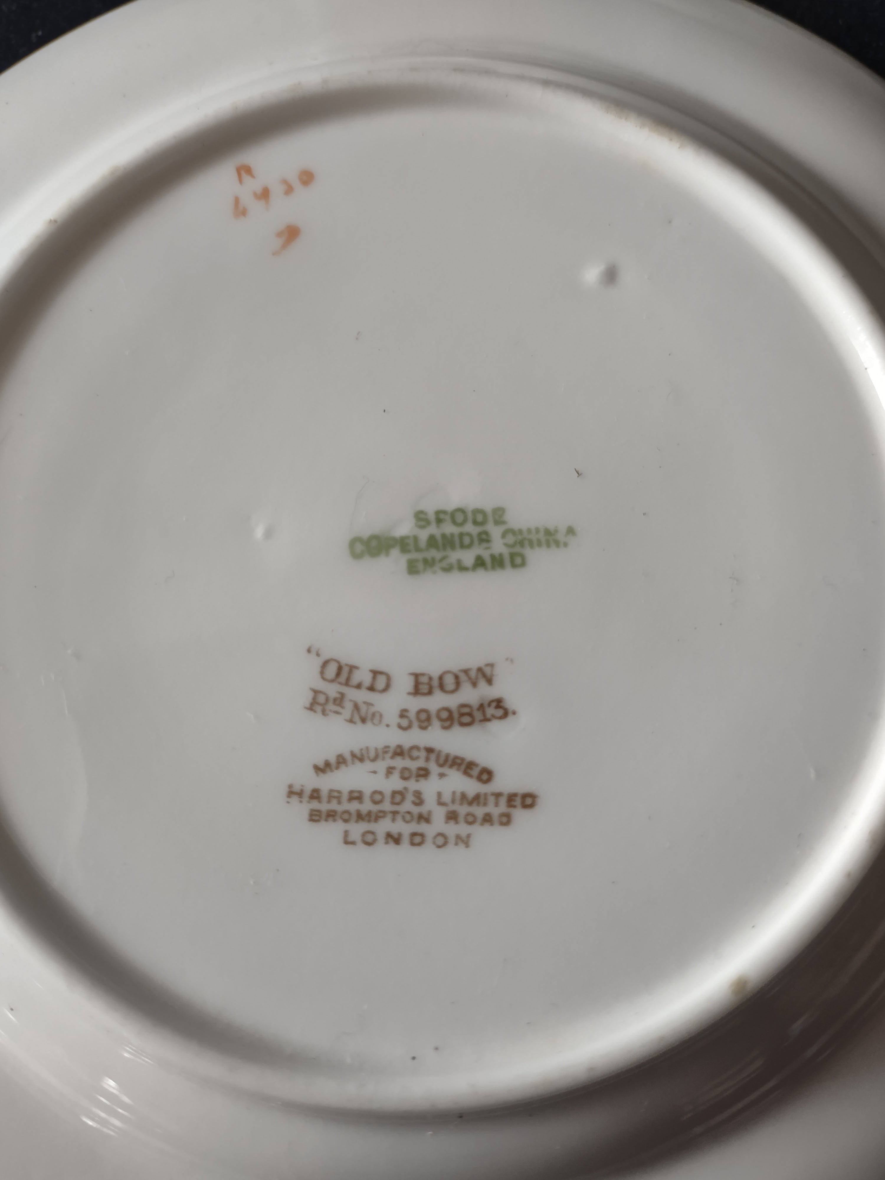Vintage Copeland Spode Bread Butter Plate Old Bow Earthenware Set Of 3(Lot 5790)