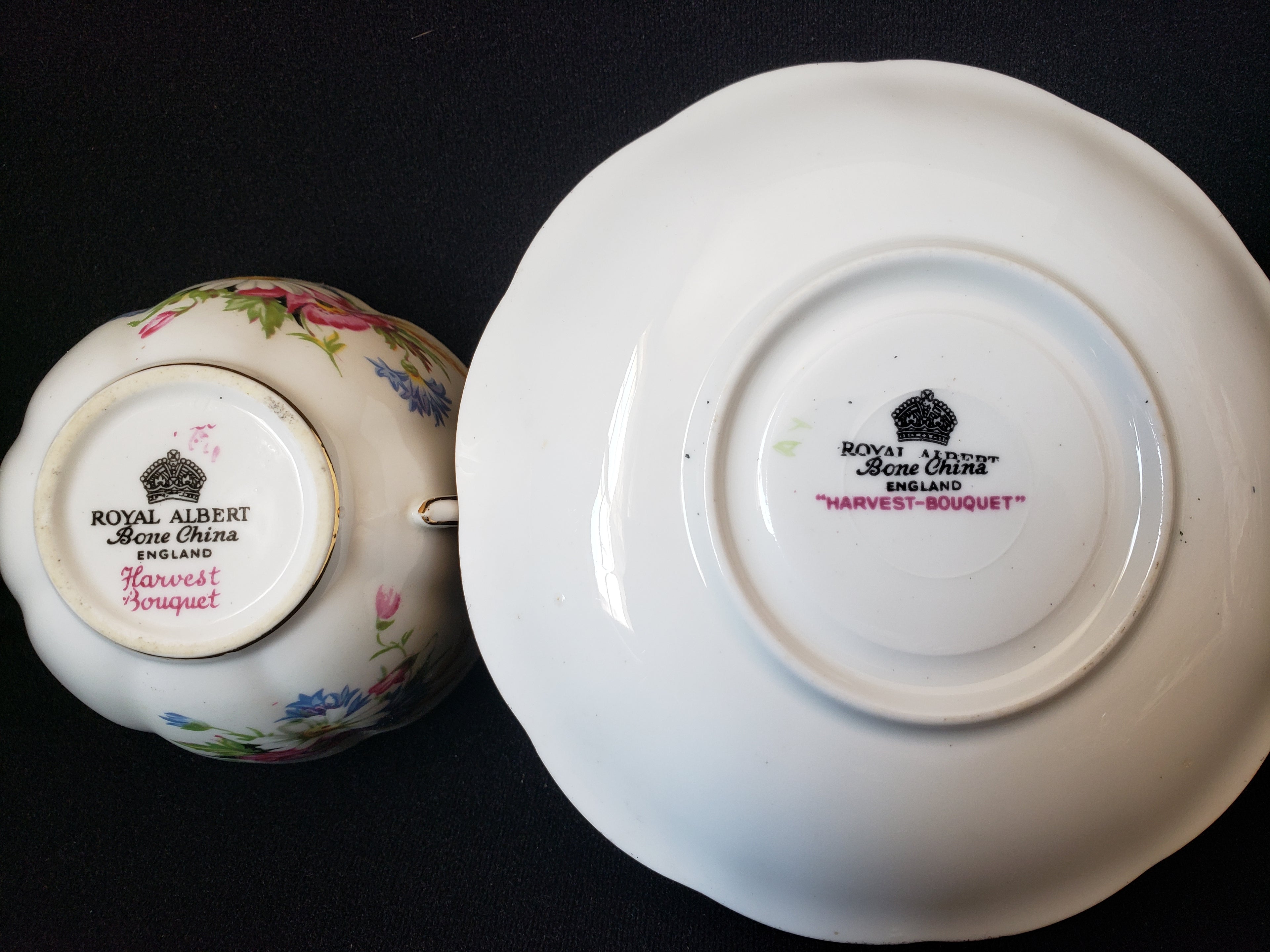 Vintage Royal Albert Harvest Bouquet Tea Cup with Saucer (lot 2039)