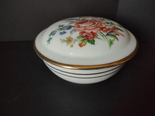 Limoges Porcelain France Jewelry Dish with Lid (lot 743)