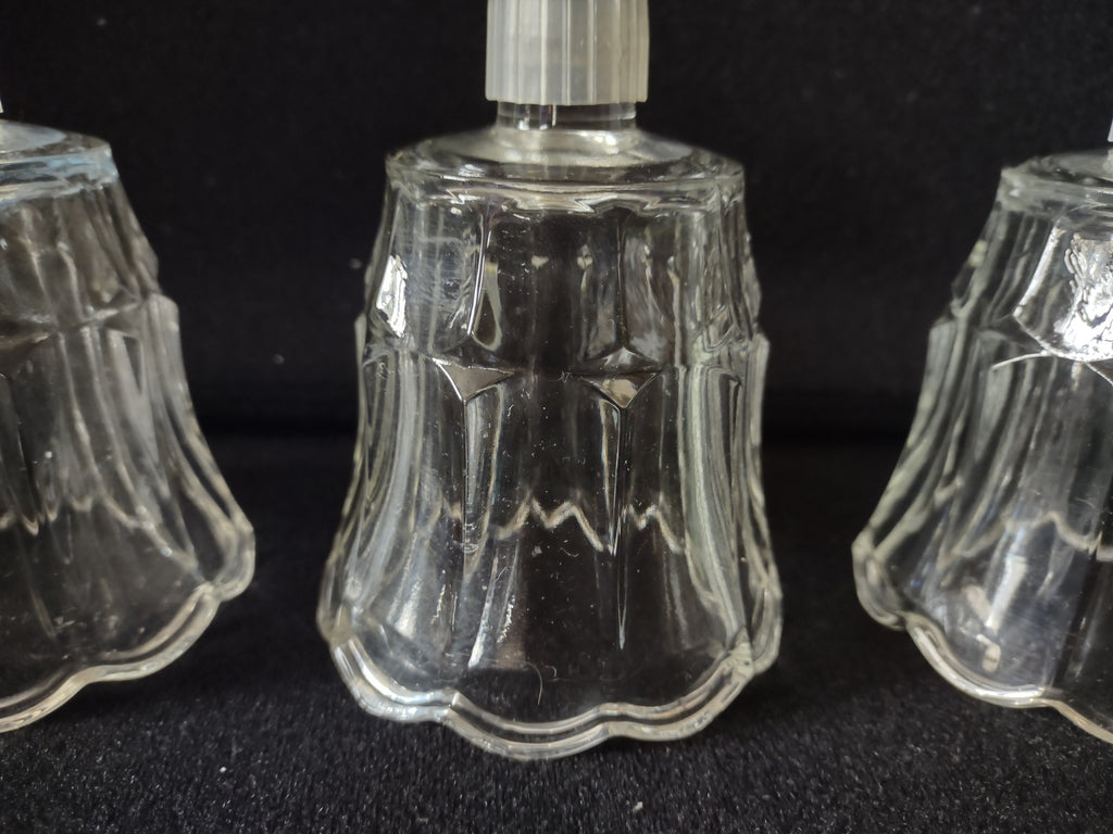 Vintage Homco Home Interiors Tulip Shape Votive Tea Candle Holder x 3 (lot 5403)