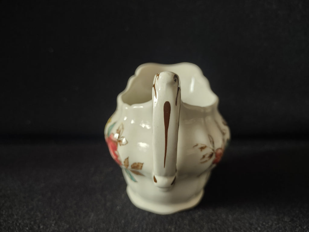 Vintage Booths Flowerpiece Ironstone England Small Creamer 2-1/2" tall (lot 5625