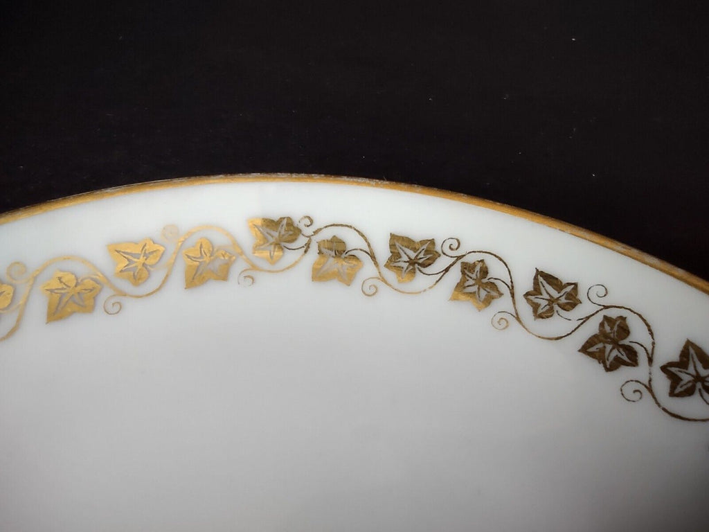 Vintage GDA Haviland Limoges France Ivy Gold Trim Large Teacup & Saucer (lot 709