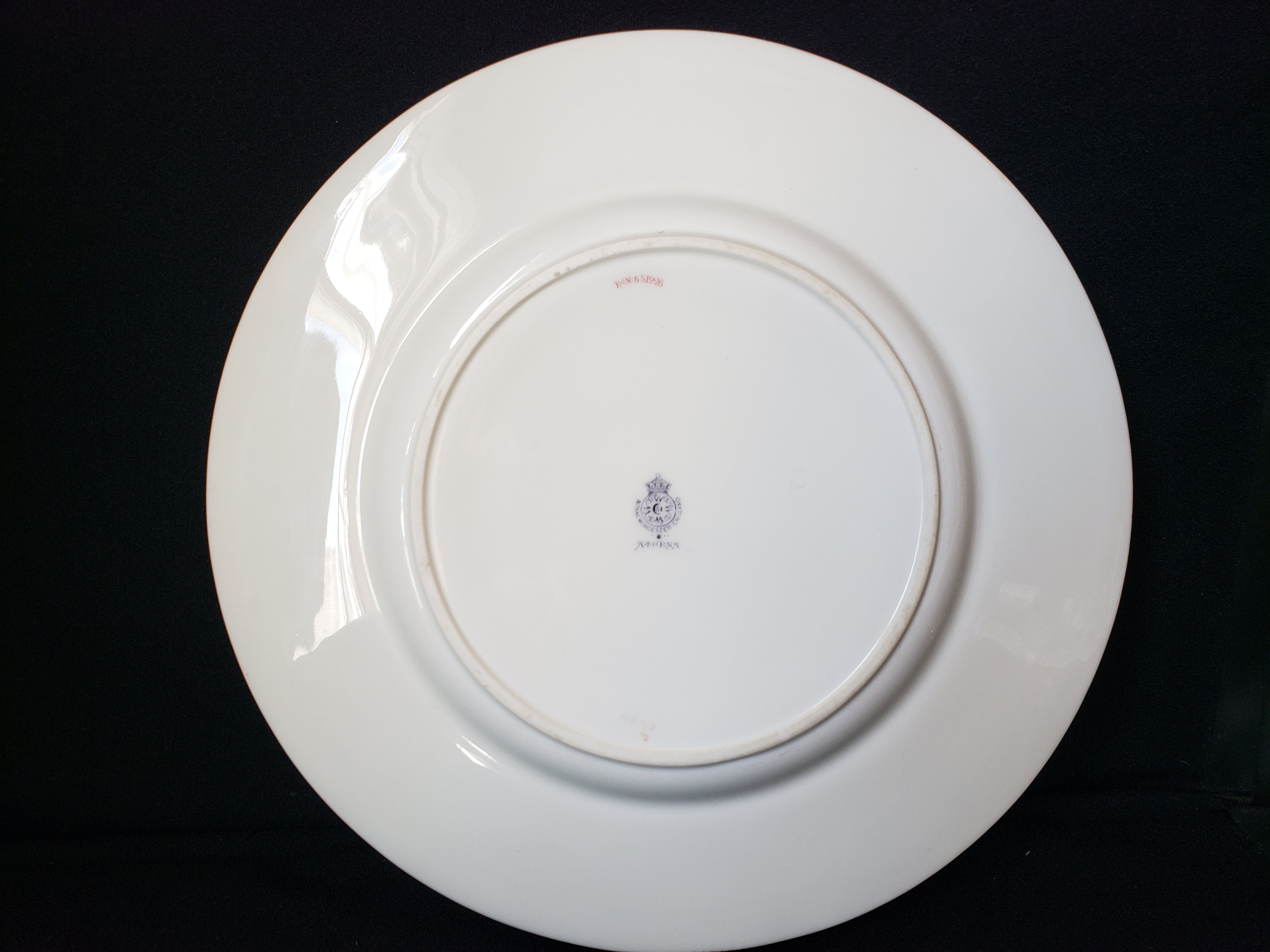 Vintage Royal Worcester Athena Dinner Plate 10-1/4" (lot 2132)