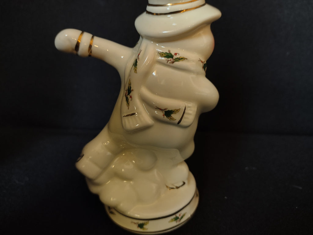 Christmas Holly Holiday Salt Pepper Shaker Snowman (lot 1671)