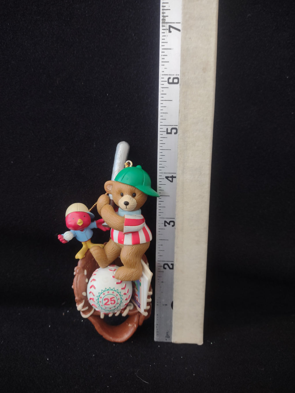 Christmas Baseball Bear Ornament Glove Red Bird Bat (Lot 4181)