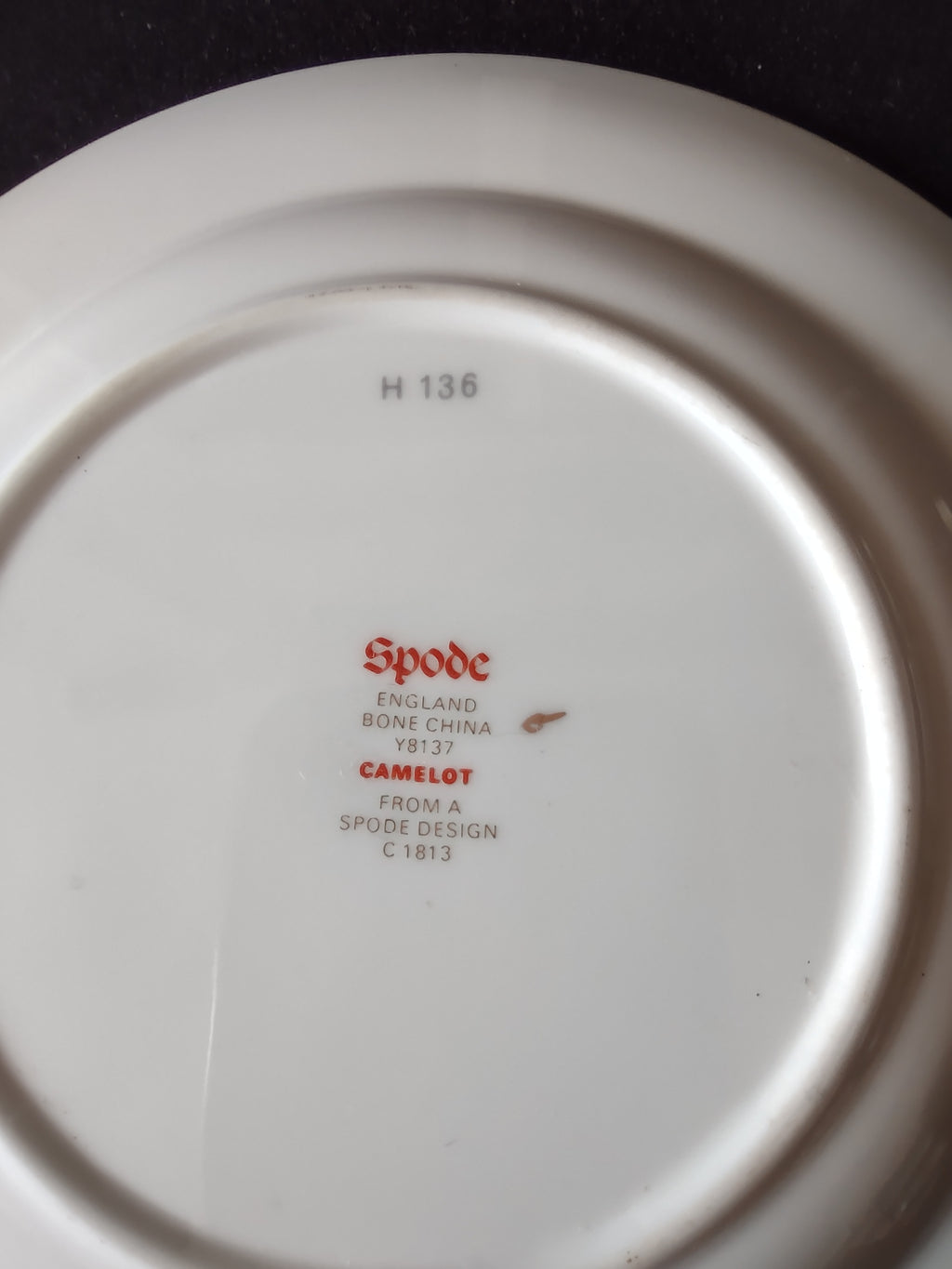 Vintage Spode Bread Butter Plate Bone China Camelot Gold Trim (Lot 5739)