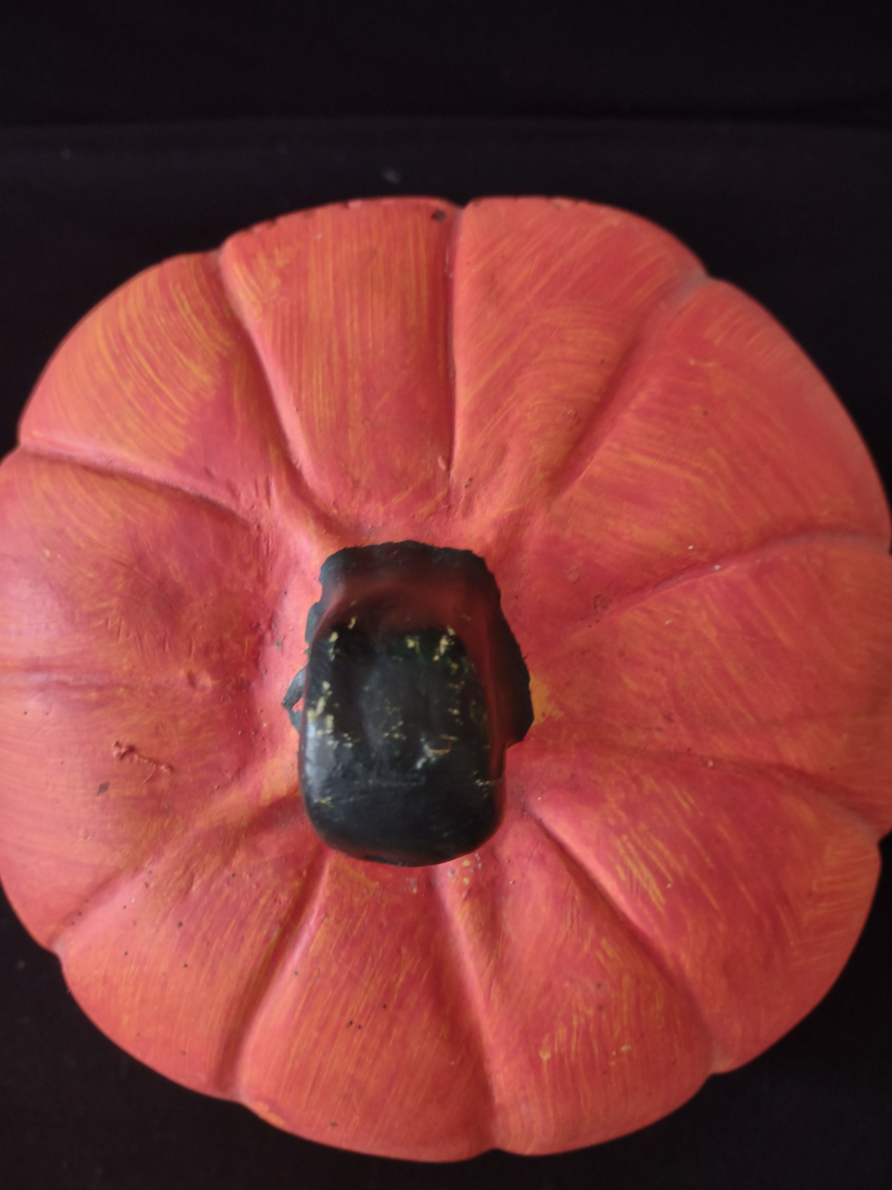Halloween/Thanksgiving Ceramic Welcome Scarecrow Pumpkin (Lot 3121)