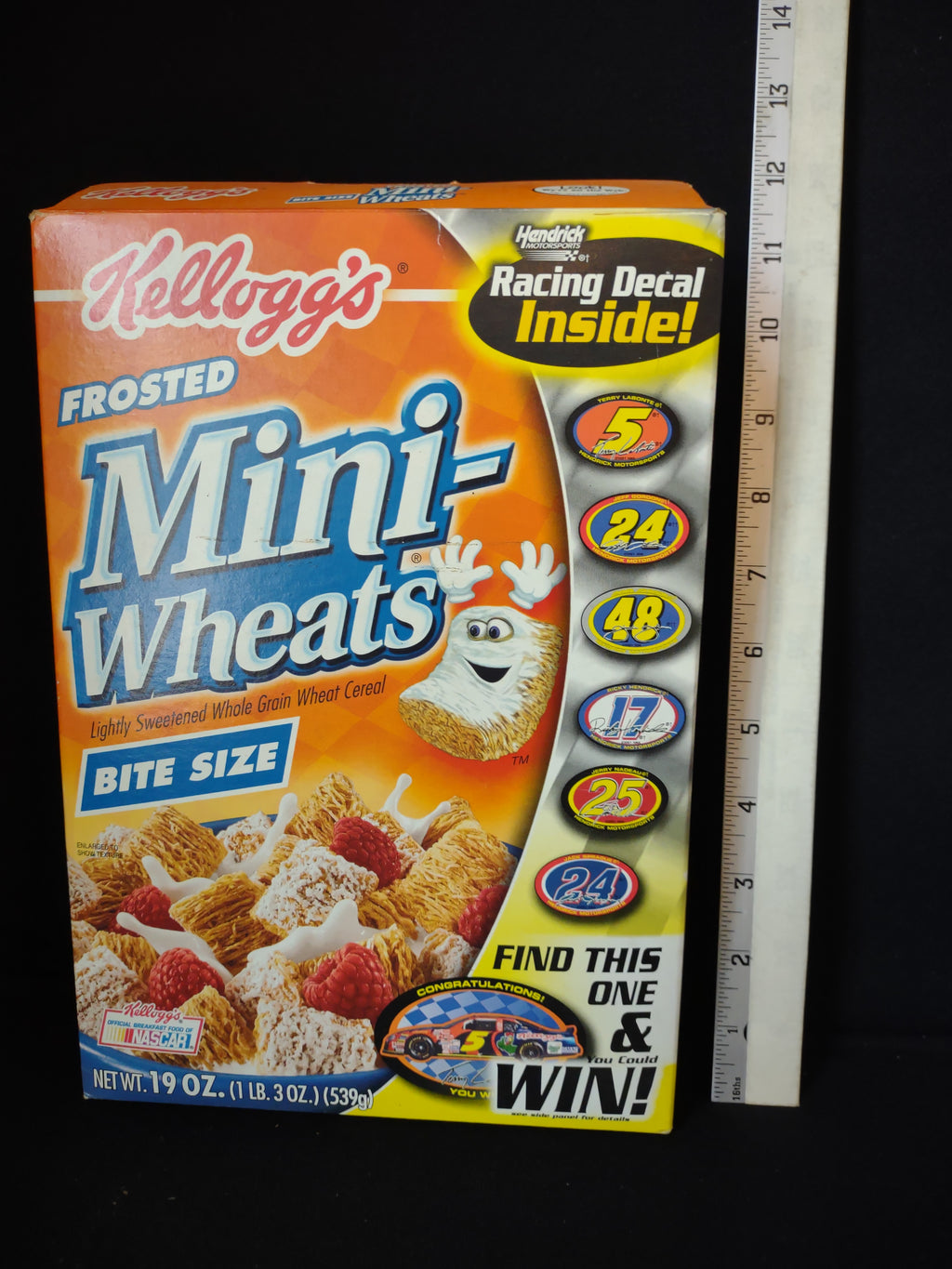 Vintage Collectible Kellog's Mini Wheats Box Terry Labonte Empty Box (lot 2172)