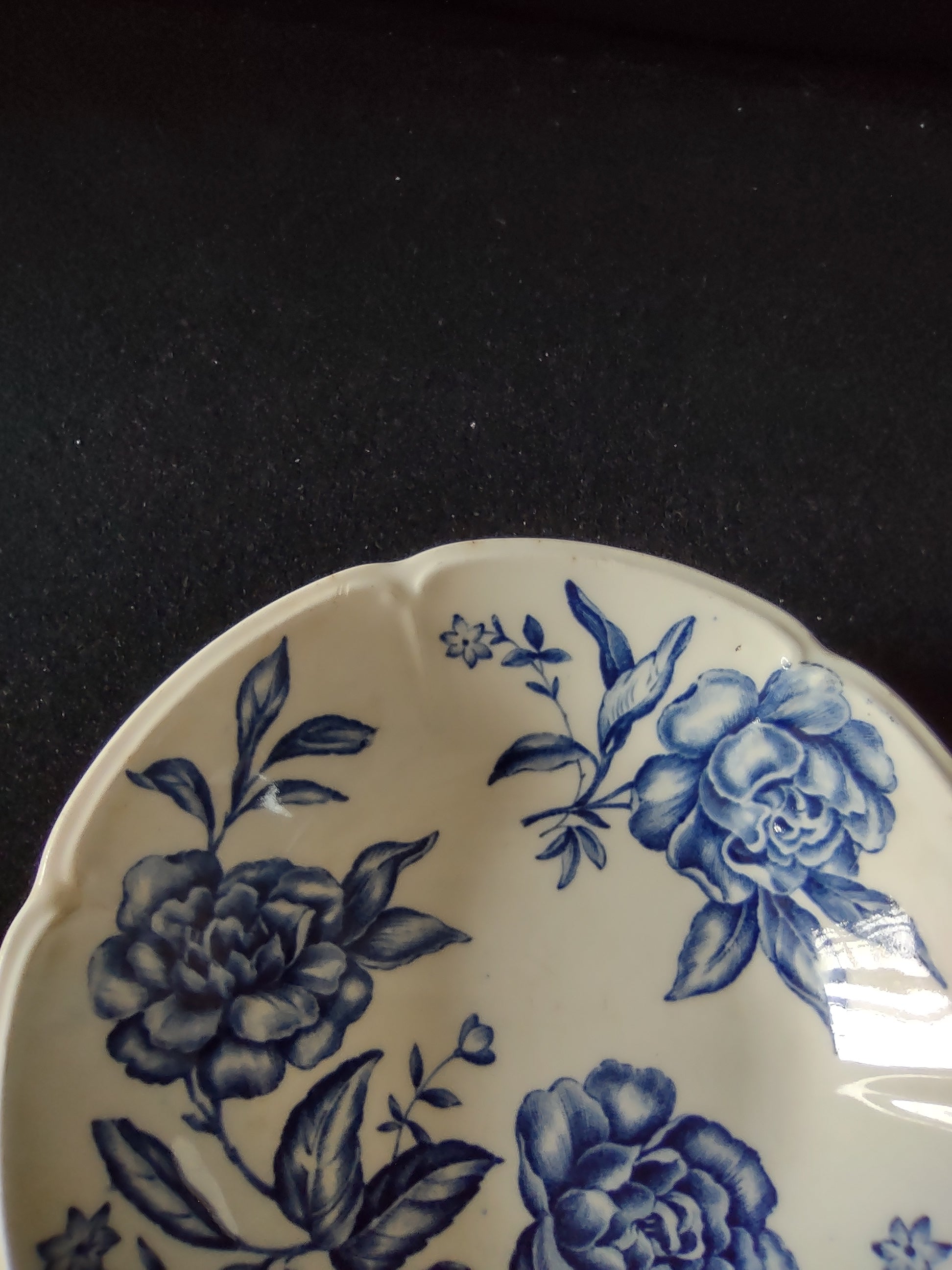 Vintage Johnson Brothers Dessert Bowl Windsor Ware Warwick Blue (Lot 5657)