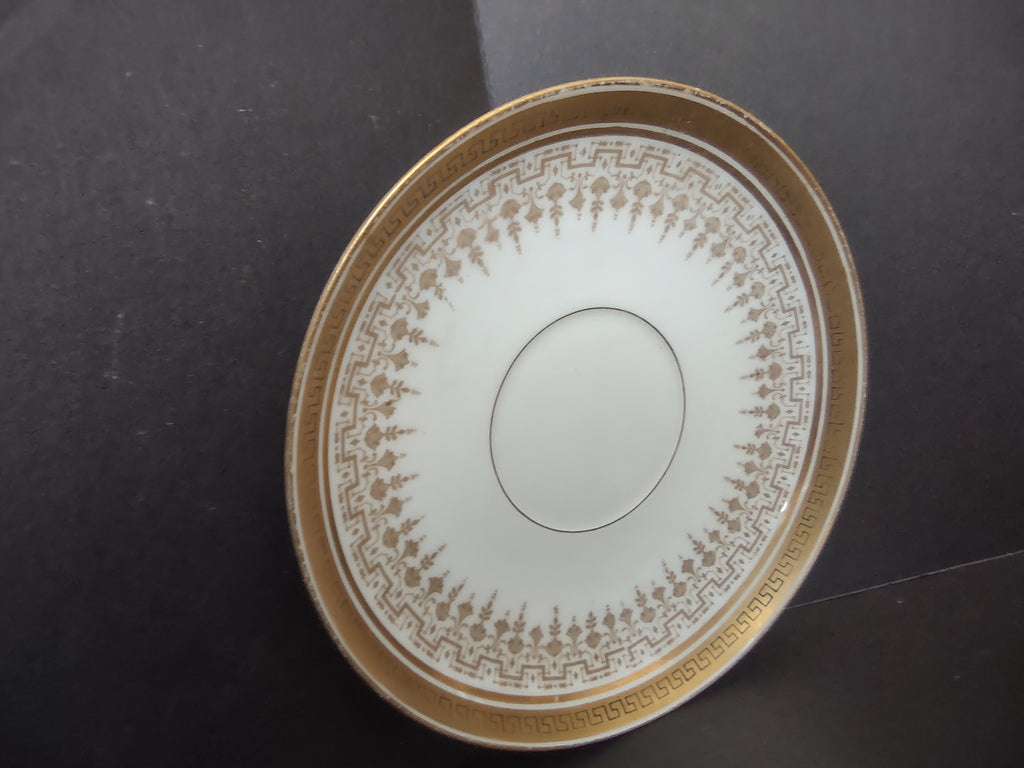 Delinieres Haviland Limoges Saucer ONLY Gold Black Decor (lot 1070)