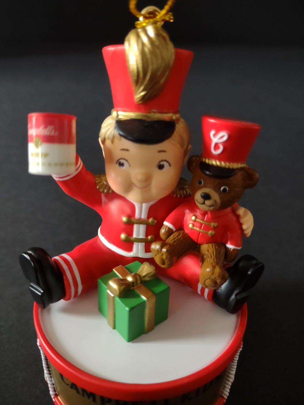 Vintage Christmas 2003 Campbells 100th Birthday Drummer Ornament (Lot 4715)