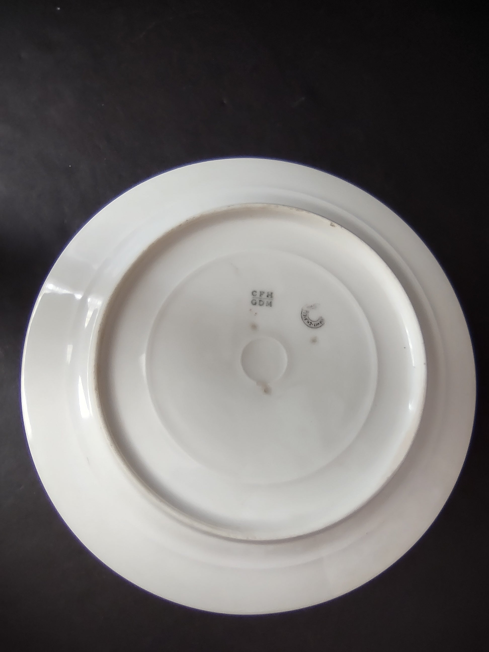 CFH GDA Haviland Limoges Luncheon/Salad Plate Blue Daisy Rustic Cottage (lot 982