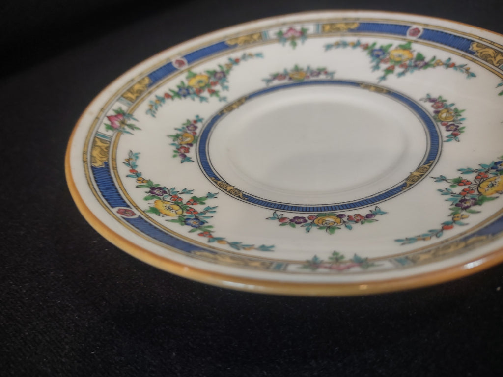 Vintage Minton Princess Saucer Bone China Yellow Blue (Lot 5501)