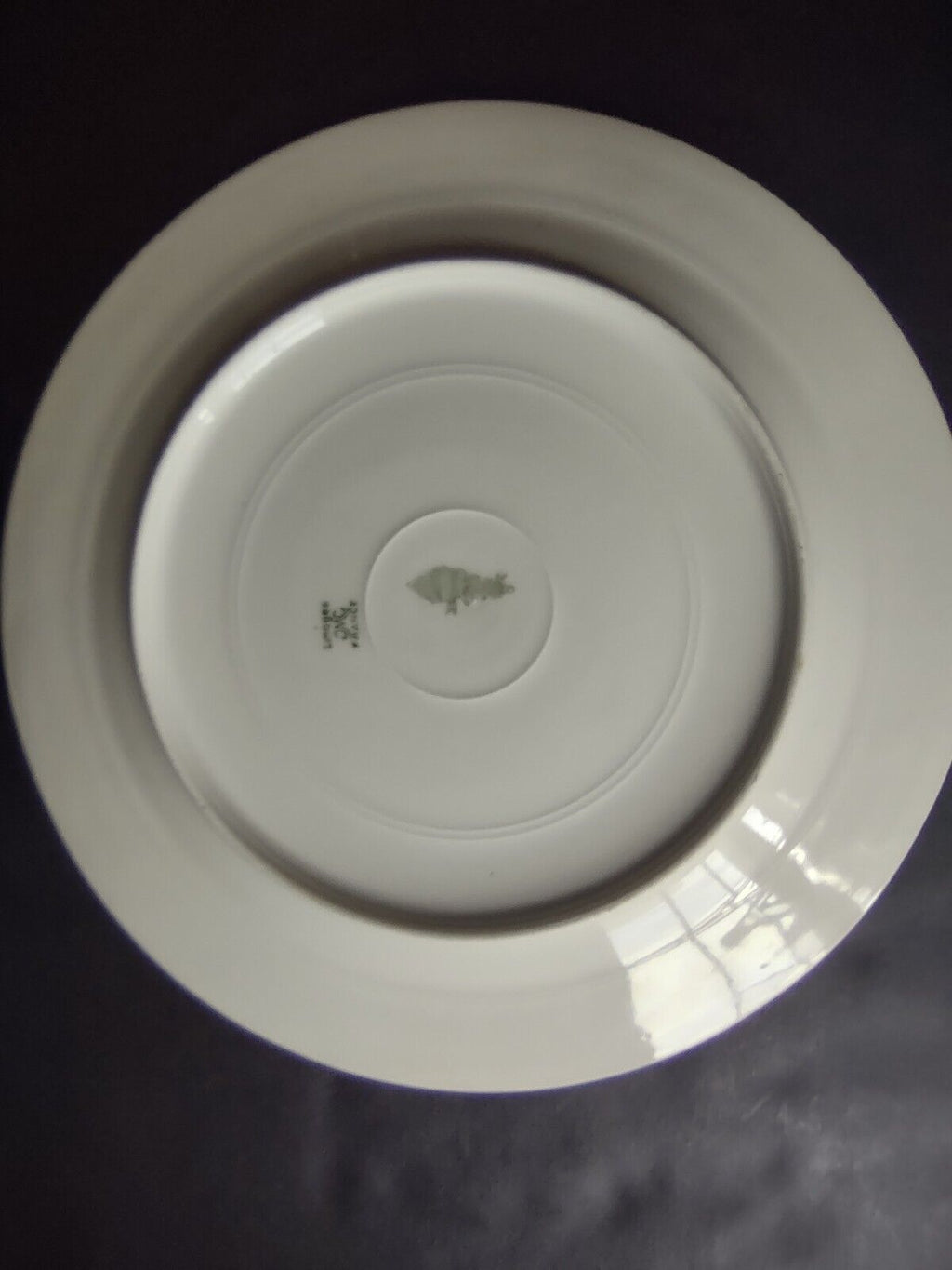 Haviland Limoges Gold Trim Green Design Dinner Plate (lot 626)